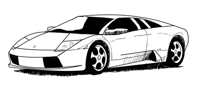 How to Draw a Lamborghini - Sketchbook Challenge 19 ...
