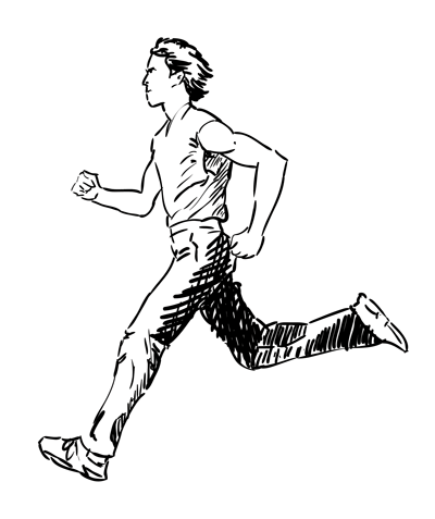 How to Draw a Man Running – Sketchbook Challenge 20 | SketchBookNation.com