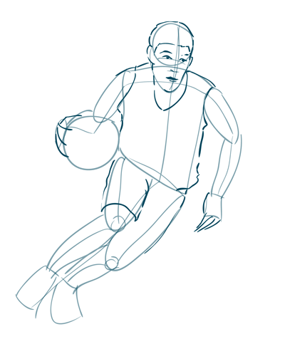 How to Draw a Basketball Player Sketchbook Challenge 49