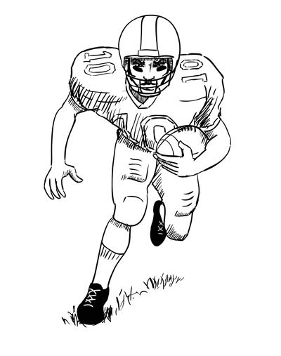 How to Draw a Football Player Sketchbook Challenge 47