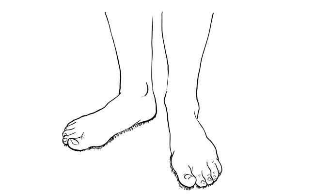 How To Draw Feet Step By Step