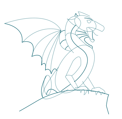 how to draw a dragon